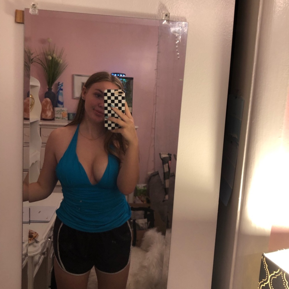 Super cute blue tankini